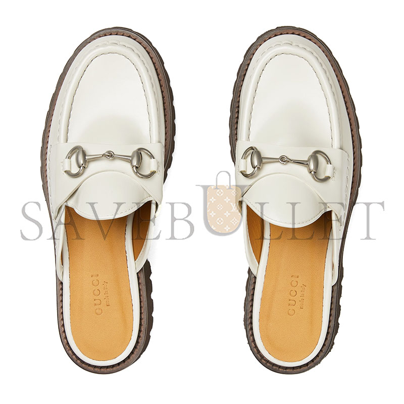 GUCCI WOMEN'S MULE WITH HORSEBIT 764207 GUCCI WOMEN'S MULE WITH HORSEBIT 764207